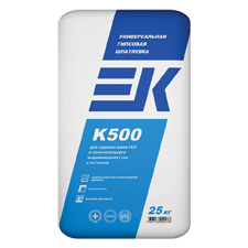 EK K500 универсальная гипсовая шпатлевка